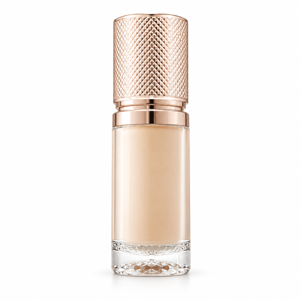 MK732 — Liquid Foundation — product and packaging reference on a white background